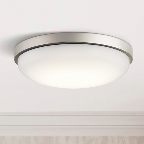 Kichler Lighting Ceiling Space 14.50-Inch Brushed Nickel LED Flush Mount by Kichler Lighting 10764NILED