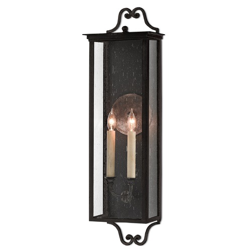 Currey and Company Lighting Giatti 30.25-Inch Outdoor Wall Light in Midnight by Currey & Company 5500-0008