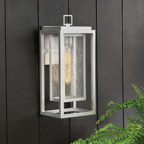 Republic 16-Inch Satin Nickel Outdoor Wall Light by Hinkley Lighting