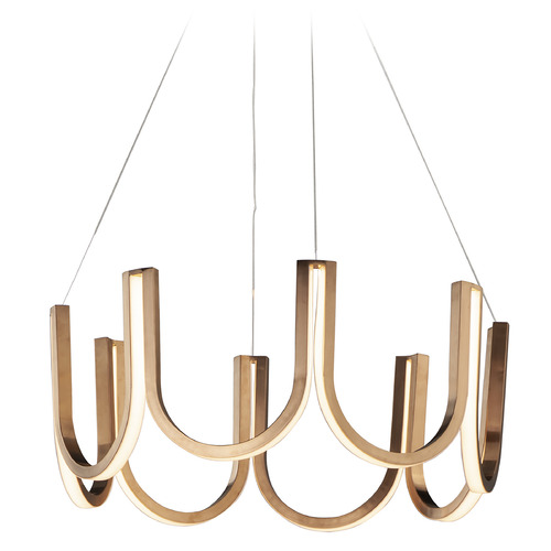 You LED Pendant in Brushed Champagne by ET2 Lighting