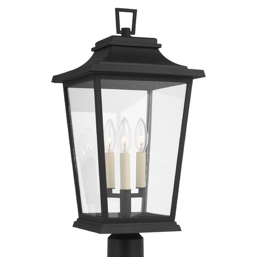 Visual Comfort Studio Collection Warren Textured Black Post Light by Visual Comfort Studio OL15407TXB