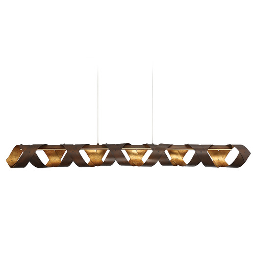 Banderia LED Linear Light in Bronze & Gold by Eurofase Lighting