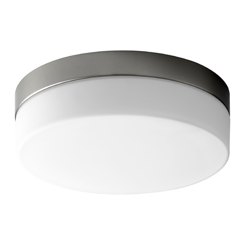 Zuri 11-Inch Round LED Ceiling Mount in Nickel by Oxygen Lighting