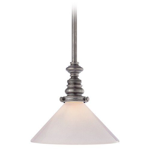 Visual Comfort Signature Collection E.F. Chapman Boston Pendant in Antique Nickel by Visual Comfort Signature SL5125ANWG1