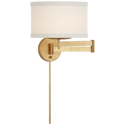 Visual Comfort Signature Collection Kate Spade New York Walker Swing Arm Sconce in Gild by Visual Comfort Signature KS2075GL
