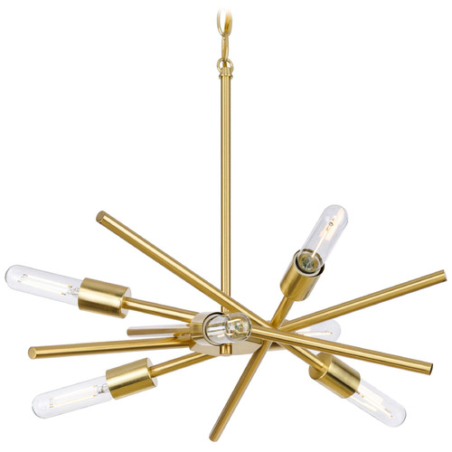 Progress Lighting Progress Lighting Foster 4-Light Satin Brass Chandelier P400108-012