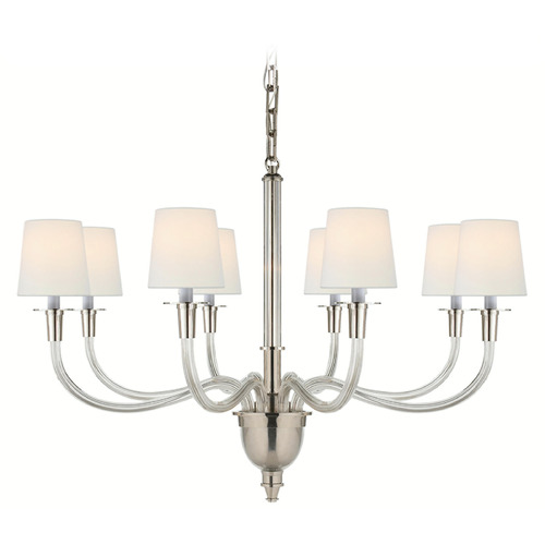 Visual Comfort Signature Collection Thomas OBrien Vivian Chandelier in Polished Nickel by VC Signature TOB5032PNL