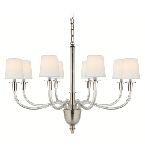 Thomas OBrien Vivian Chandelier in Polished Nickel by VC Signature