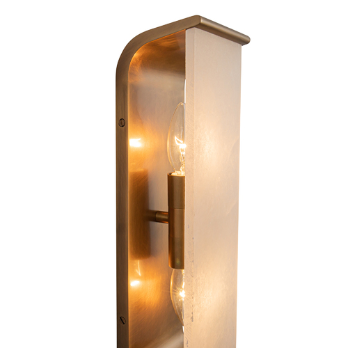 Abbott 15-Inch Wall Sconce in Vintage Brass by Alora Lighting