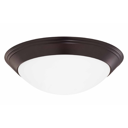 Design Classics Lighting Bronze Flush Mount Ceiling Light 12-Inch Wide 1012-30/W