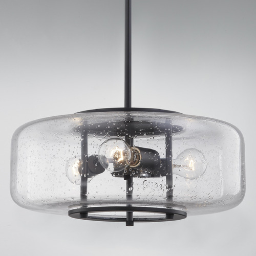 Design Classics Lighting Musique 16-Inch Pendant in Matte Black by Design Classics 1810-07