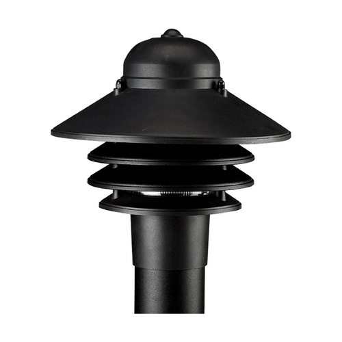 Progress Lighting Newport Acrylic Post Light in Black by Progress Lighting P5444-31