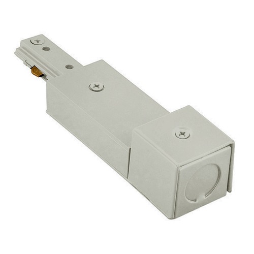 Brushed Nickel J Track Live End BX Connector by WAC Lighting