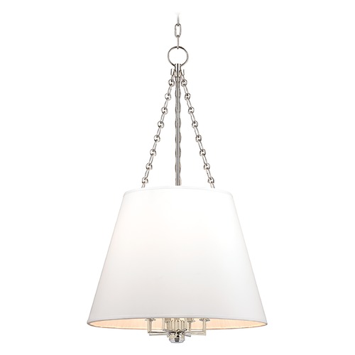 Burdett Polished Nickel Pendant by Hudson Valley Lighting