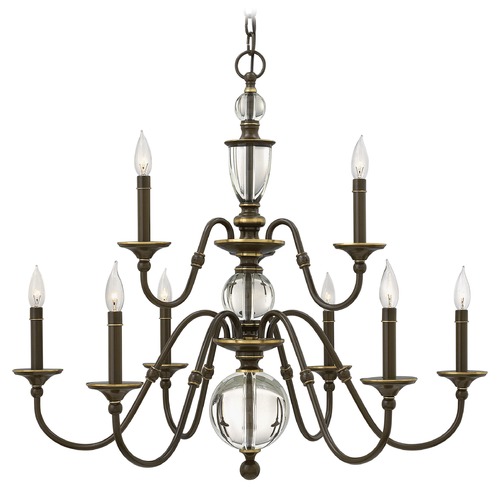 Eleanor 35.25-Inch Light Oiled Bronze Chandelier by Hinkley Lighting
