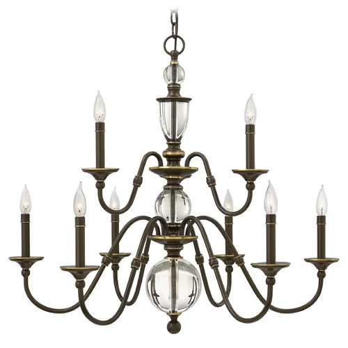 Hinkley Eleanor 35.25-Inch Light Oiled Bronze Chandelier by Hinkley Lighting 4958LZ