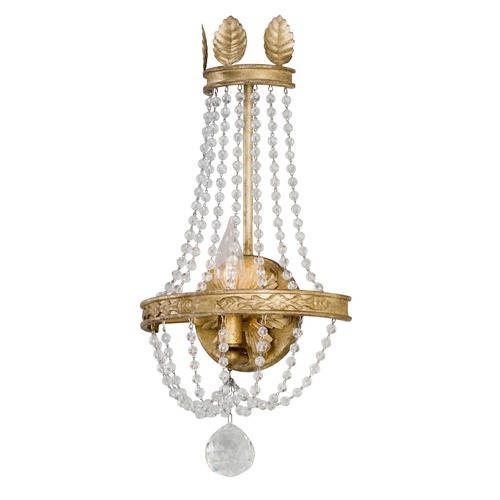 Viola Distressed Gold Leaf Sconce by Troy Lighting