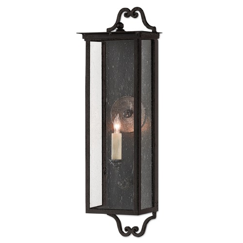 Giatti 23.75-Inch Outdoor Wall Light in Midnight by Currey & Company