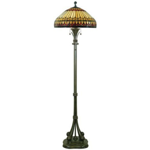 West End Floor Lamp in Brushed Bullion by Quoizel Lighting