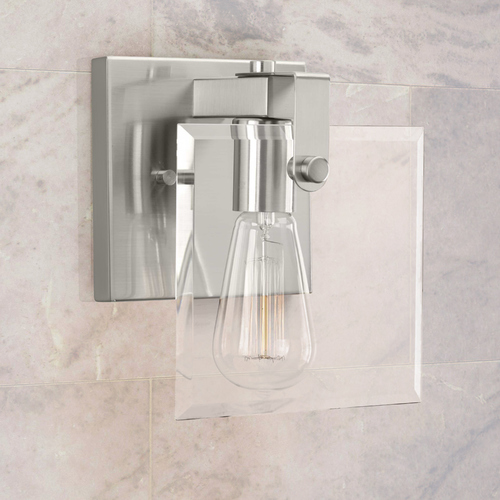 Progress Lighting Glayse Brushed Nickel Sconce by Progress Lighting P300105-009