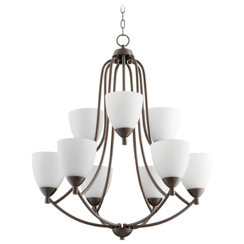 Barkley Oiled Bronze Chandelier by Quorum Lighting