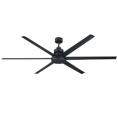 Mondo 72-Inch Damp LED Fan in Flat Black by Craftmade Lighting