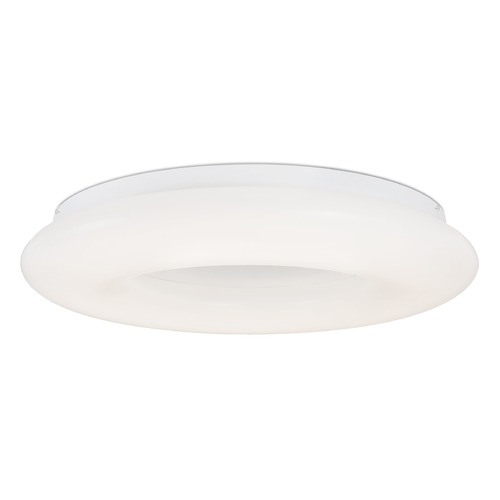 Modern White LED Flush Mount with White Shade 3000K 6900LM by Kuzco Lighting