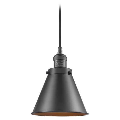 Innovations Lighting Innovations Lighting Appalachian Oil Rubbed Bronze Mini-Pendant Light with Conical Shade 201C-OB-M13-OB