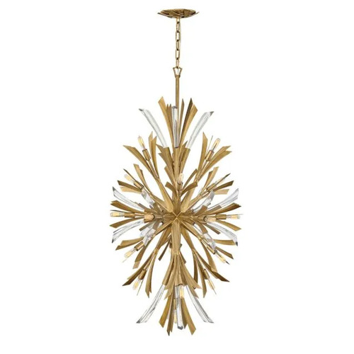 Vida 50-Inch High Chandelier in Burnished Gold by Fredrick Ramond