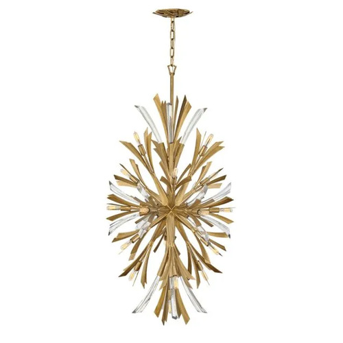 Fredrick Ramond Vida 50-Inch High Chandelier in Burnished Gold by Fredrick Ramond FR40907BNG