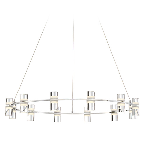 Netto 33-Inch Chandelier in Chrome by Eurofase Lighting