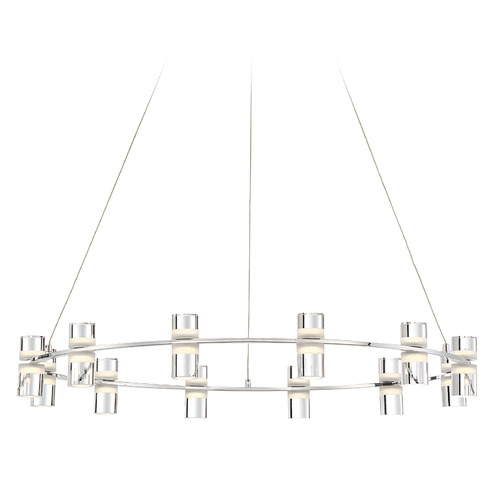 Eurofase Lighting Netto 33-Inch Chandelier in Chrome by Eurofase Lighting 33725-017