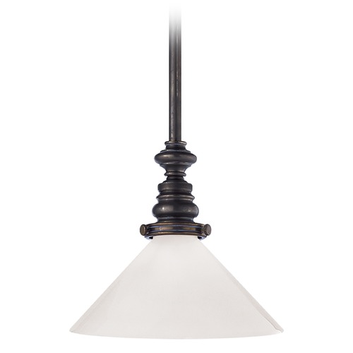 Visual Comfort Signature Collection E.F. Chapman Boston Pendant in Bronze by Visual Comfort Signature SL5125BZWG1