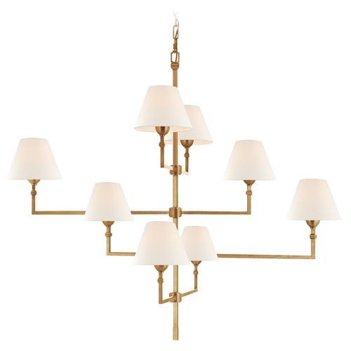 Visual Comfort Signature Collection Alexa Hampton Jane Chandelier in Antique Brass by Visual Comfort Signature AH5310HABL