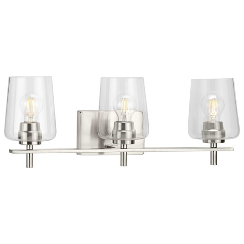 Progress Lighting Calais Brushed Nickel Bathroom Light