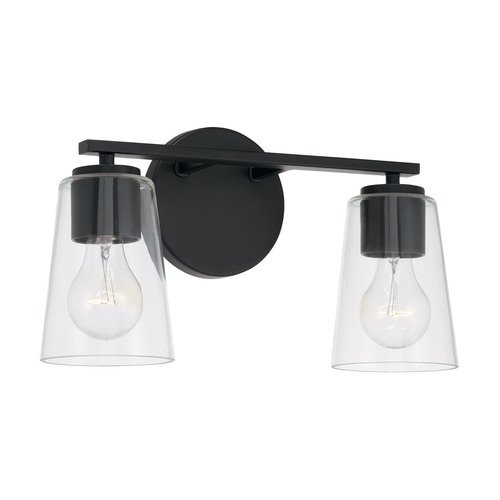 HomePlace by Capital Lighting Portman 2-Light Bath Light in Black by HomePlace by Capital Lighting 148621MB-537