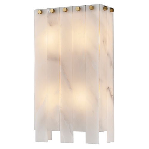 Viviana Rubbed Brass Sconce by Z-Lite