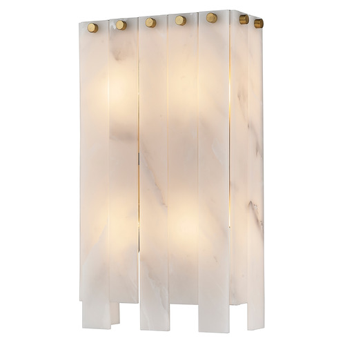 Z-Lite Viviana Rubbed Brass Sconce by Z-Lite 345-4S-RB