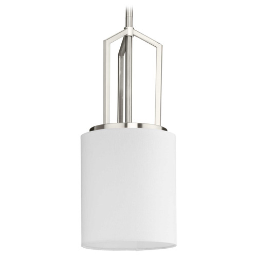 Progress Lighting Progress Lighting Bowman 1-Light Brushed Nickel Pendant Light P500410-009