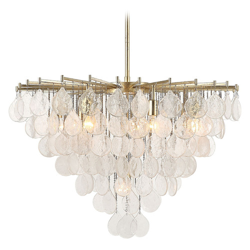 Uttermost Lighting The Uttermost Company Goccia Antique Bright Silver Leaf Pendant Light 21583