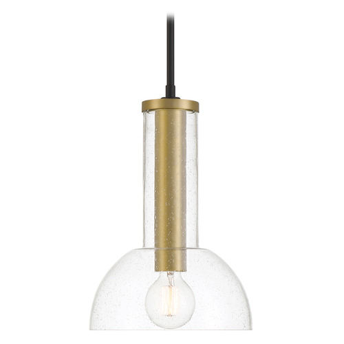 Designers Fountain Nova Matte Black Mini-Pendant Light with Bowl / Dome Shade