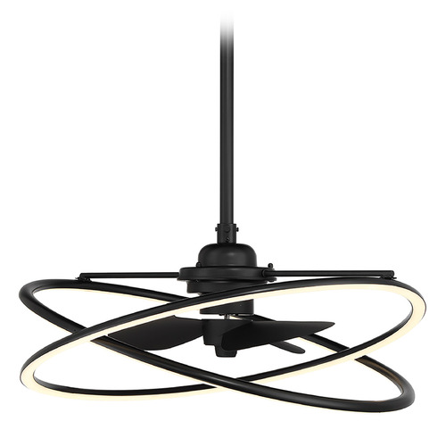 Savoy House Lighting Dorado Matte Black LED Ceiling Fan with Light