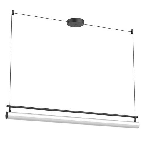 Kuzco Lighting Gramercy Black LED Island Light with Cylindrical Shade