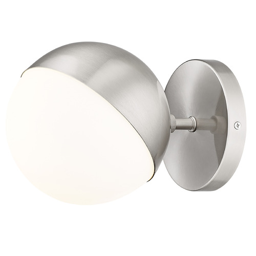 Z-Lite Realm Sphere Brushed Nickel Sconce