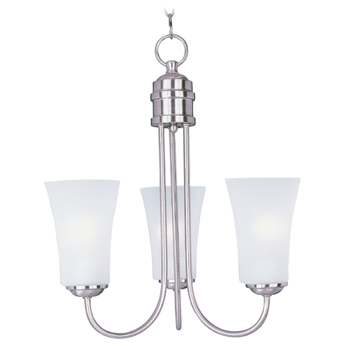 Logan Satin Nickel Chandelier by Maxim Lighting