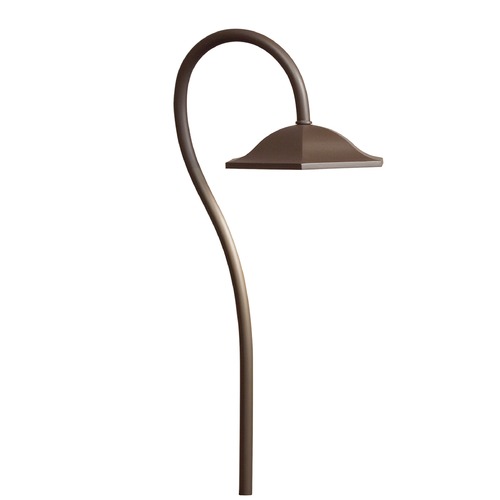 Kichler Lighting Shepherds Crook 12V LED Path Light in Bronze 2700K by Kichler Lighting 15807AZT27R