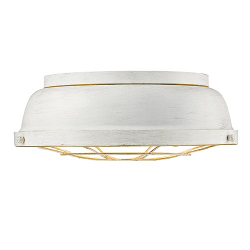 Bartlett French White Flush Mount by Golden Lighting