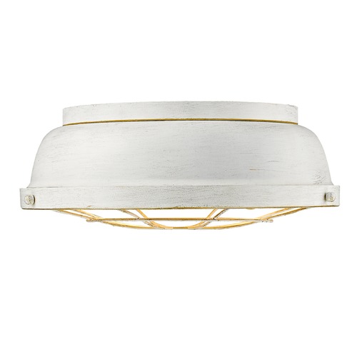 Golden Lighting Bartlett French White Flush Mount by Golden Lighting 7312-FM FW