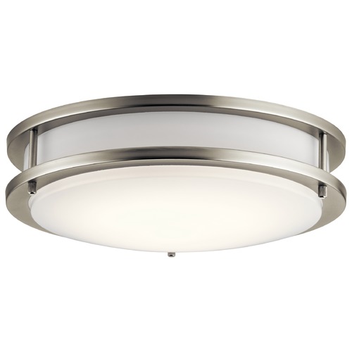11.75-Inch Brushed Nickel LED Flush Mount 3000K by Kichler Lighting