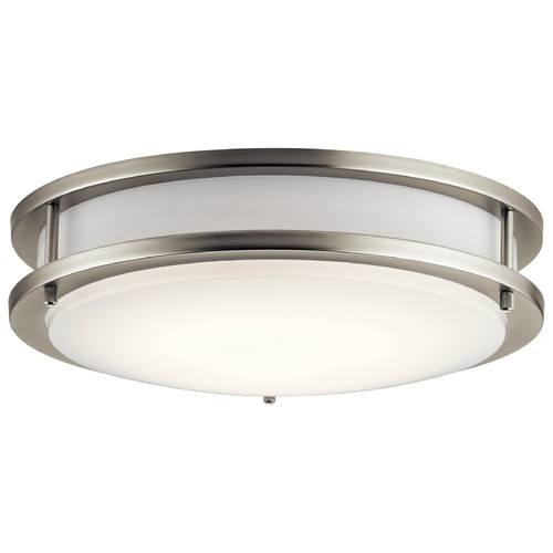 Kichler Lighting 11.75-Inch Brushed Nickel LED Flush Mount 3000K by Kichler Lighting 10784NILED